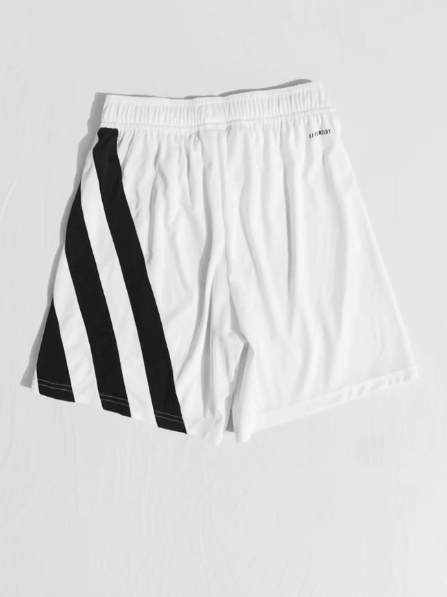 white adidas shorts